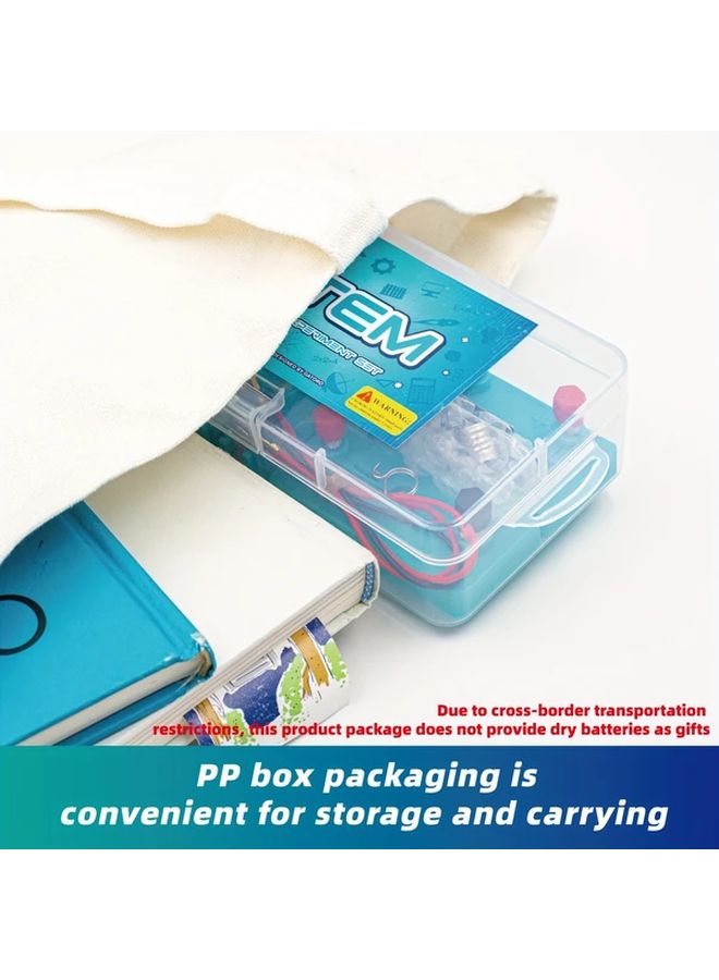 مجموعة تجارب الفيزياء الزرقاء STEM نموذج تعليمي لبناء دائرة المحرك - Image 5